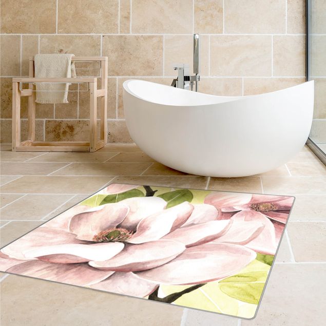 Teppich rosa Magnolie errötet I