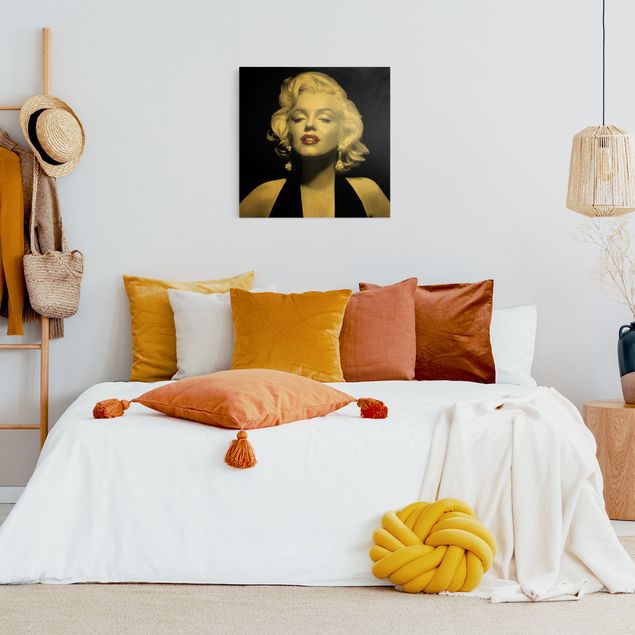 Bilder für die Wand Marilyn mit roten Lippen