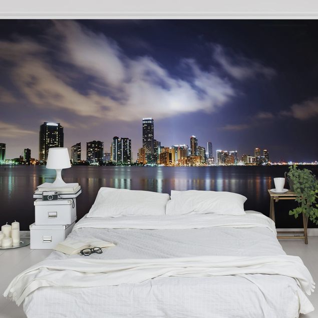 Fototapete Städte Miami bei Nacht