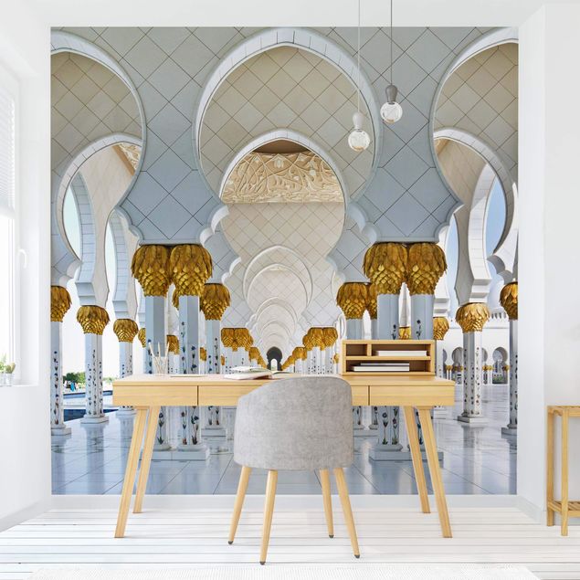Fototapete modern Moschee in Abu Dhabi