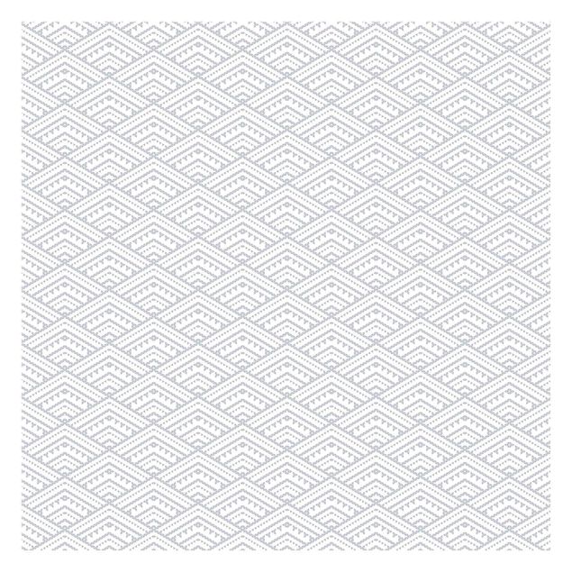 Schlafzimmer Tapete Grau Muster aus kleinen Dreiecken in Grau