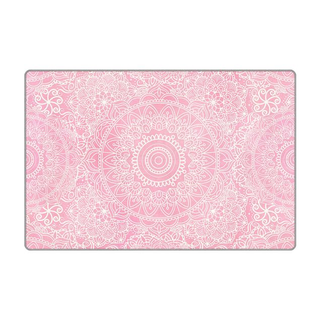 Teppich - Muster Mandala Rosa