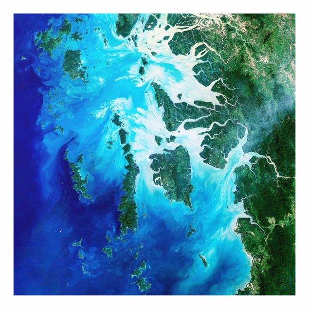 Glasbilder NASA Fotografie Archipel Südostasien