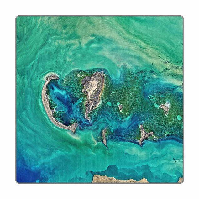 grosser Teppich NASA Fotografie Kaspisches Meer