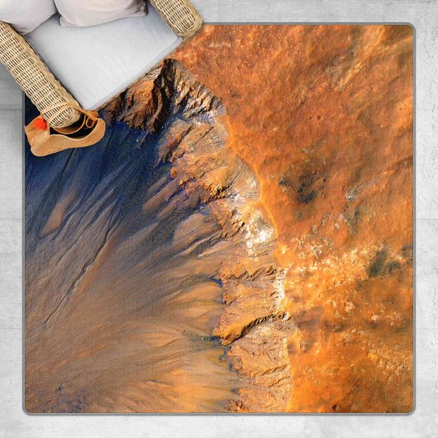 Moderner Teppich NASA Fotografie Marskrater