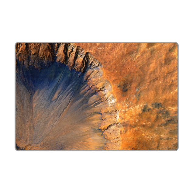 Gewebeteppich NASA Fotografie Marskrater