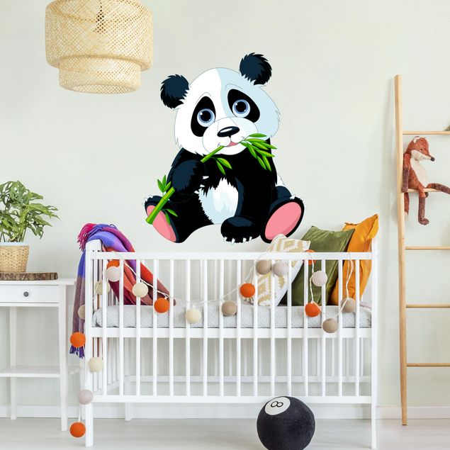 Wandtattoo Panda Bär Naschender Panda