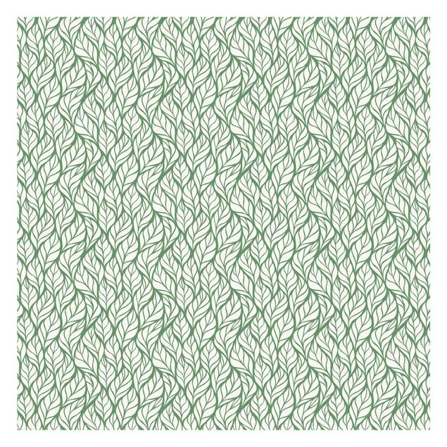 Wandtapete Design Natürliches Muster große Blätter auf Grün