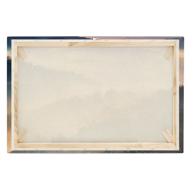Leinwandbild - Nebel bei Sonnenuntergang - Querformat 2:3