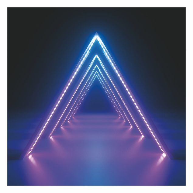 Schöne Fototapete Neon Dreieck