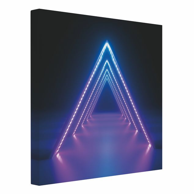 Leinwandbilder Neon Dreieck
