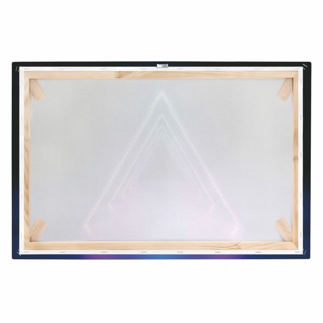 Leinwandbild - Neon Dreieck - Querformat - 3:2