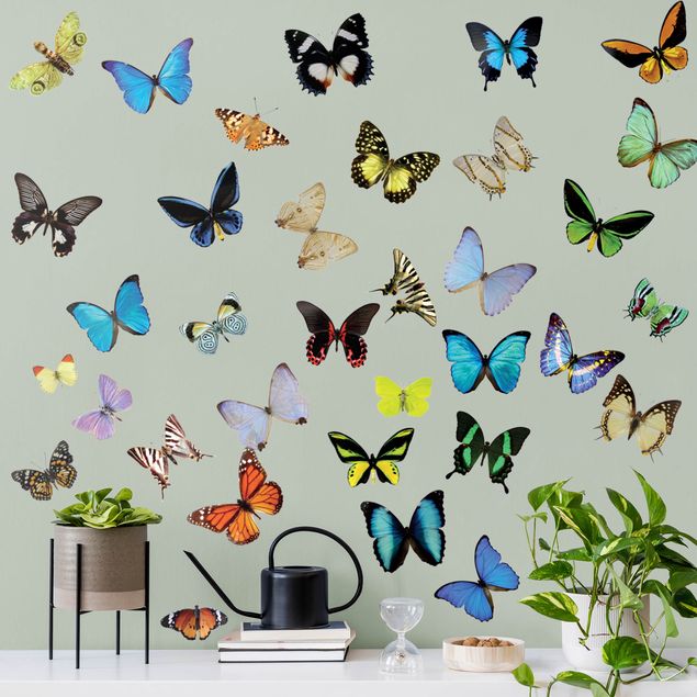 Wandtattoo Tiere No.51 Schmetterlinge Set 2