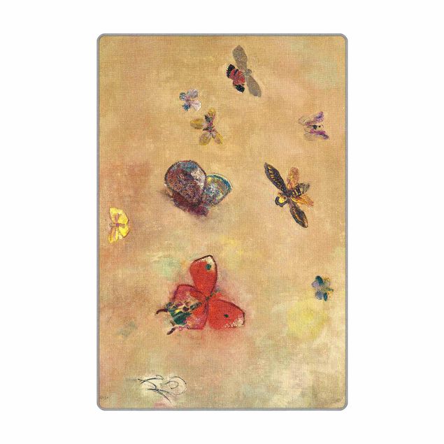 Webteppich Odilon Redon - Bunte Schmetterlinge