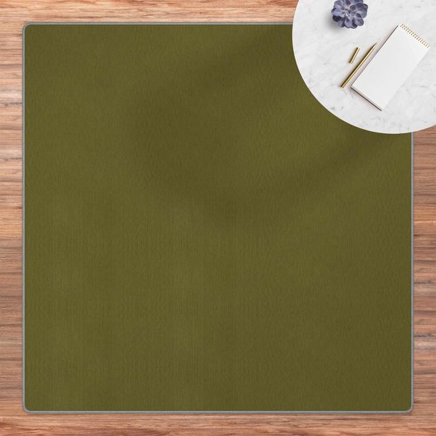 Teppich grün Olive Grün
