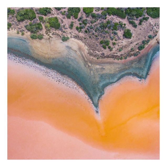 Bilder für die Wand Oranges Seeufer auf Sardinien