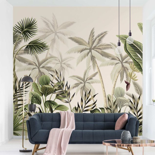 Moderne Tapeten Palmen im Dschungel