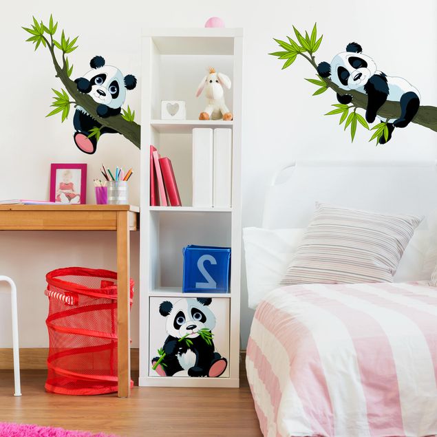 3D Wandtattoo Panda Pandabär Bär süß Tier Baby Wand Aufkleber sticker 11N520 