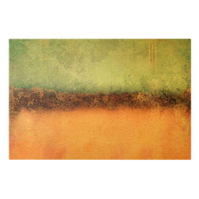 Muster Leinwand Pastell Sommer mit Gold