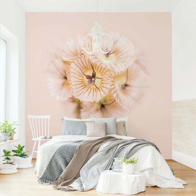Wandtapete Design Pastellfarbener Blütenstrauß II