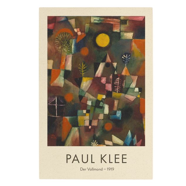 Leinwandbild Kunstdruck Paul Klee - Der Vollmond - Museumsedition