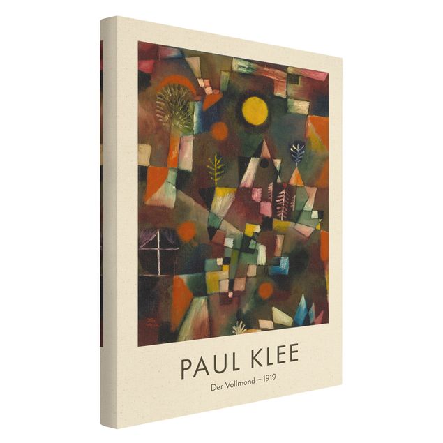 Moderne Leinwandbilder Wohnzimmer Paul Klee - Der Vollmond - Museumsedition