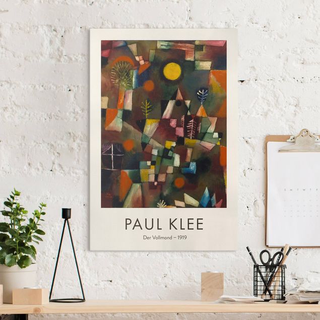 Leinwand Bilder XXL Paul Klee - Der Vollmond - Museumsedition
