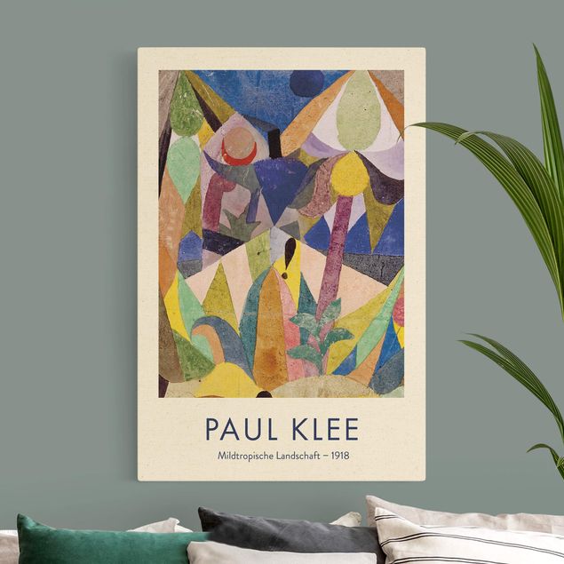 Abstrakte Kunst Bilder Paul Klee - Mildtropische Landschaft - Museumsedition