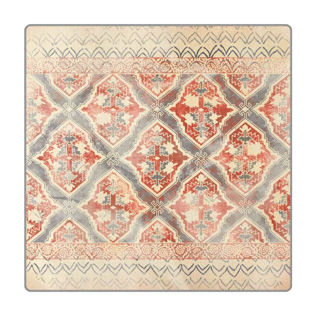 grosser Teppich Persisches Vintage Muster in Indigo II