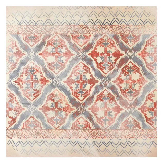 Wandtapete Design Persisches Vintage Muster in Indigo II