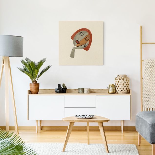Wandbilder Wohnzimmer modern Picasso Interpretation - Ruhend