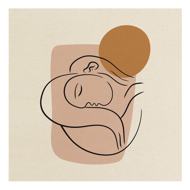 Leinwandbild Natur - Picasso Interpretation - Tagträumen - Quadrat 1:1