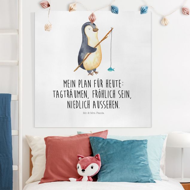 Wandbilder XXL Mr. & Mrs. Panda - Pinguin - Tagträumen