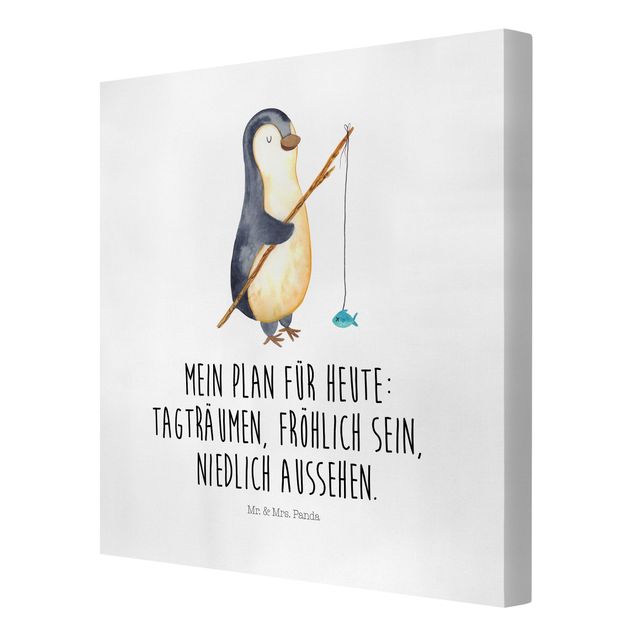 Wandbilder Sprüche Mr. & Mrs. Panda - Pinguin - Tagträumen