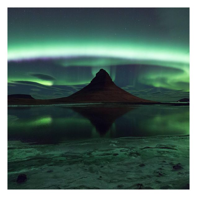 Fototapeten Polarlicht in Island