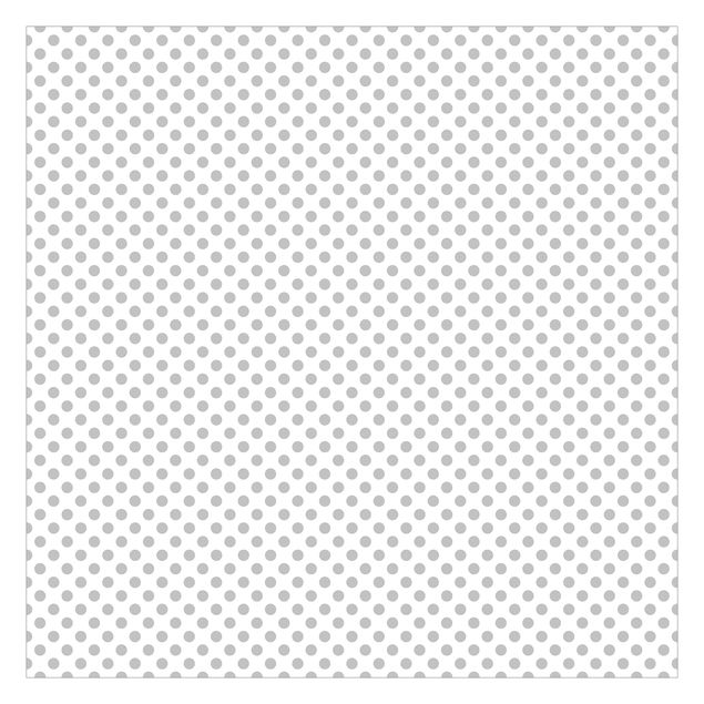 Tapete grau Punkte Grau auf Weiß