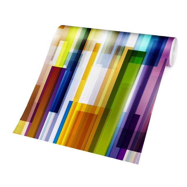 Fototapete modern Rainbow Cubes