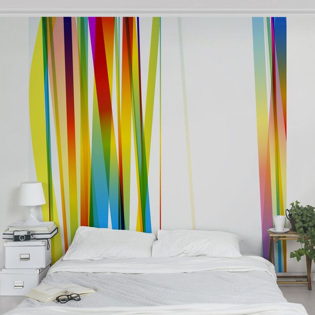 Moderne Tapeten Rainbow Stripes
