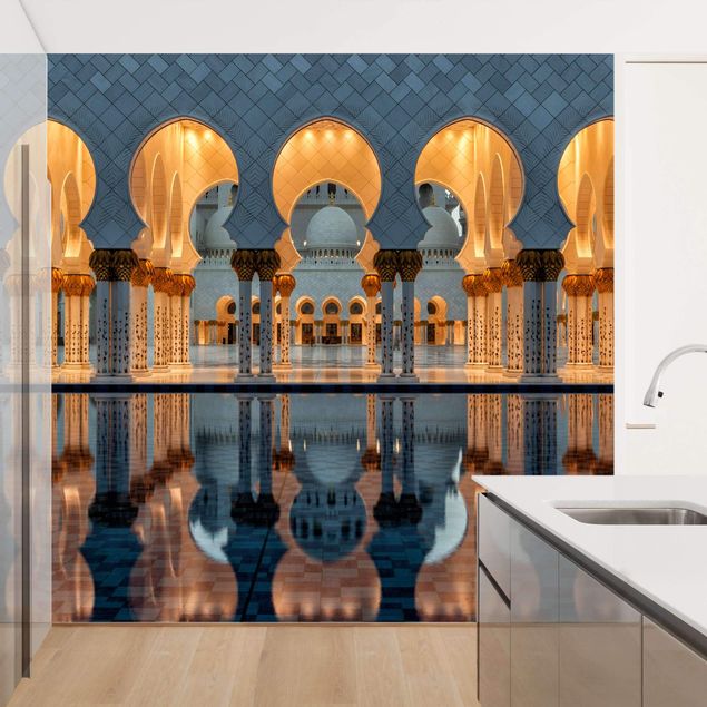 Design Tapete Reflexionen in der Moschee
