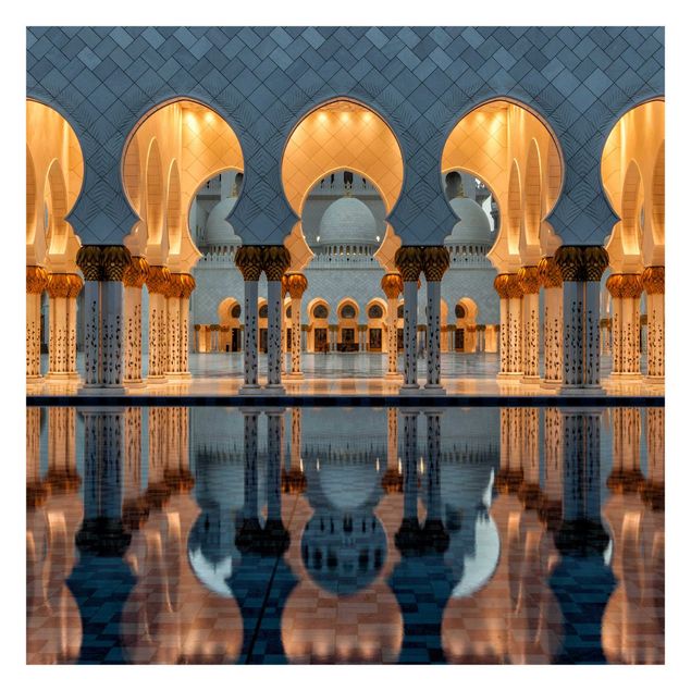 Fototapete - Reflexionen in der Moschee