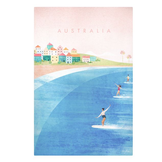 Leinwand Kunstdruck Reiseposter - Australien