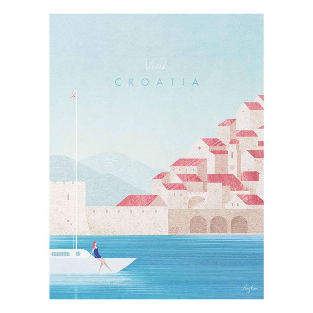 Glasbilder Reiseposter - Croatia