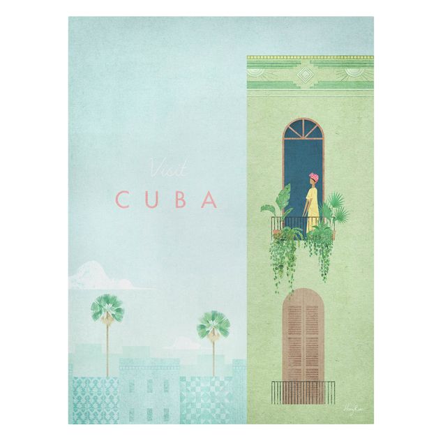 Leinwandbild - Reiseposter - Cuba - Hochformat 3:4