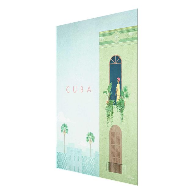 Bilder auf Glas Reiseposter - Cuba