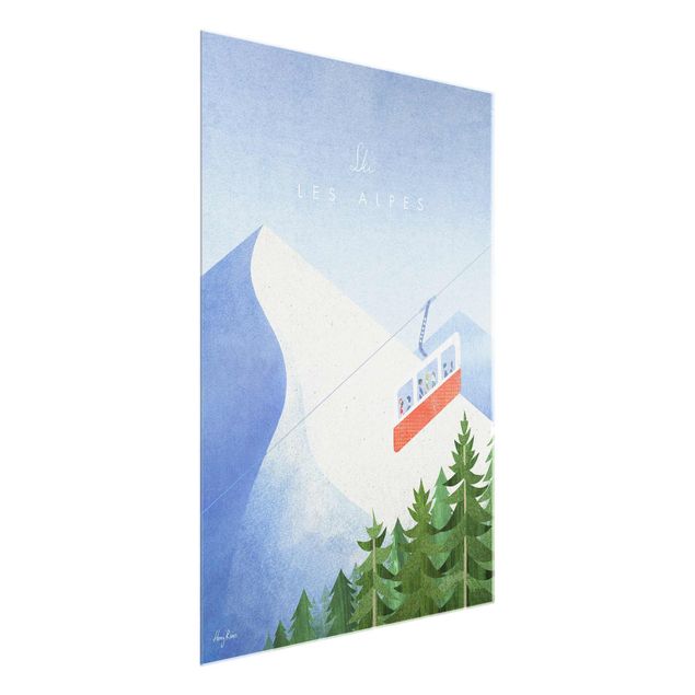 Schöne Wandbilder Reiseposter - Les Alpes