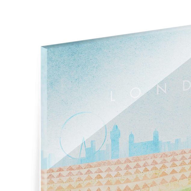 Glasbild - Reiseposter - London II - Hochformat