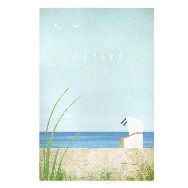 Leinwand Kunstdruck Reiseposter - Ostsee