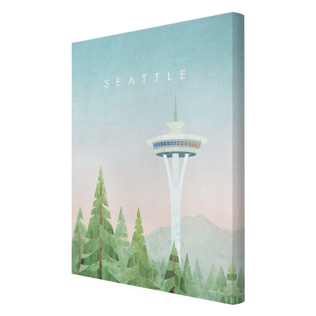 Bilder für die Wand Reiseposter - Seattle
