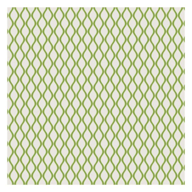 Fototapete grün Retro Muster mit Wellen in hellgrün