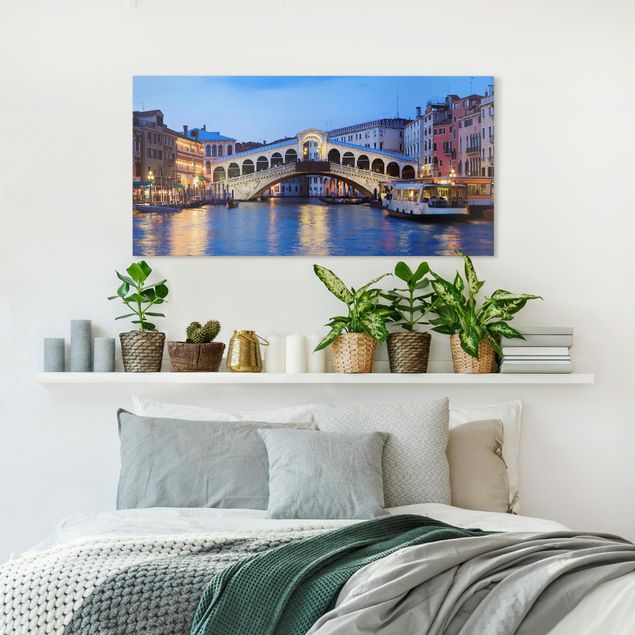 Wandbilder Städte Rialtobrücke in Venedig